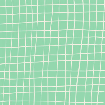 Fototapeta Cute checkered hand drawn pattern. Nice purple pastel baby background made in vector. Cottagecore cabincore Plaid geometrical simple texture. Crossing lines. Abstract cute delicate pattern.