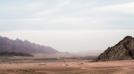 mountains in the desert Egypt