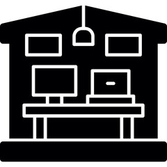 Home office setup Icon