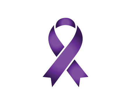 Illustration Of 4 February World Cancer Day Poster Or Banner Background, purple cancer day background,World Cancer Day With Violet Ribbon Card