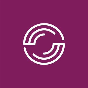 modern letter S tech combination logo