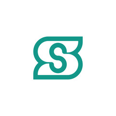 Obraz premium simple and bold letter S or SS logo