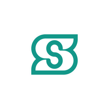simple and bold letter S or SS logo