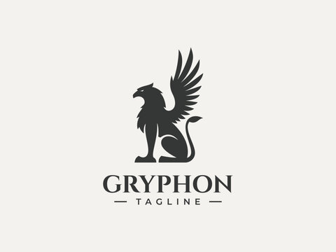 griffin logo vector icon illustration, logo template