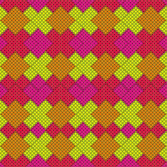 woven pattern pattern. Design patterns for fabric, leather, tile. Pink tone woven pattern.