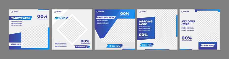 Professional Social Media Design Template - Square Banner and Post Template