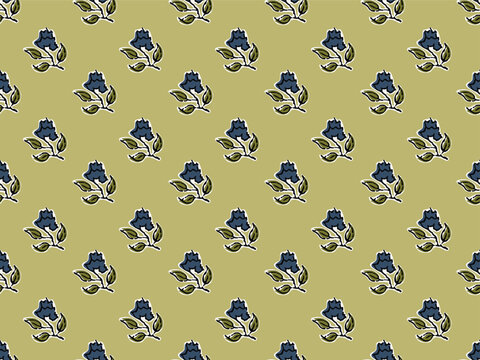 SPRIG FLORAL ALL OVER PRINT SEAMLESS PATTERN VECTOR ILLUSTRATION