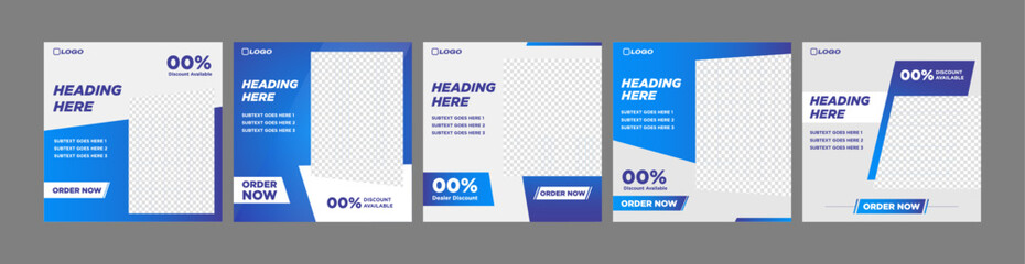 Professional Social Media Design Template - Square Banner and Post Template