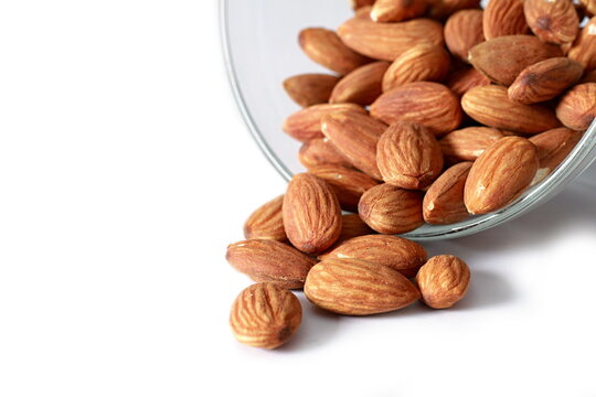 almonds on display healthy and nutrition nuts with fibre no people stock images stock photo