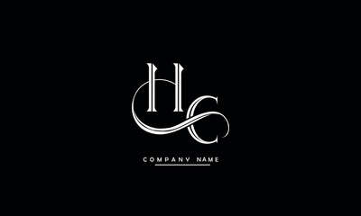 CH, HC, C, H Abstract Letters Logo Monogram