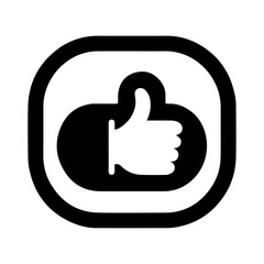 Like Icon vector illustration, Like hand vector illustration