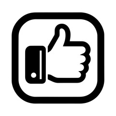 Like Icon vector illustration, Like hand vector illustration