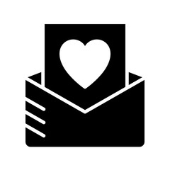 Love Letter Envelope, wedding invitation. Symbol of Valentine's day. Giving love mail.