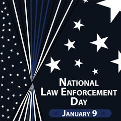National Law Enforcement Day vector banner design. Happy National Law Enforcement Day modern minimal graphic poster illustration.