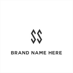 SS logo. S S design. White SS letter. SS, S S letter logo design. Initial letter SS linked circle uppercase monogram logo. S S letter logo vector design.	
