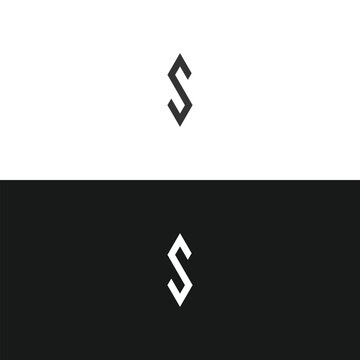 S letter logo, S logo, S letter icon Design with black background. S Luxury, S letter, S , 