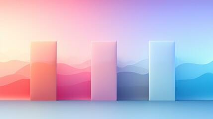 Soft pastel gradients blending seamlessly, offering a calming and modern aesthetic. [beautiful original modern backgrounds with space for text]