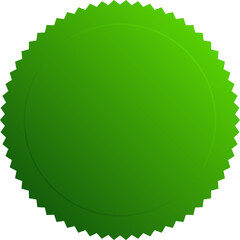 Nature Badge Label Green Gradient