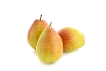 Fresh  pear fruit isolated on the white background