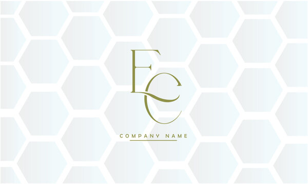 CE, EC, C, E Abstract Letters Logo Monogram