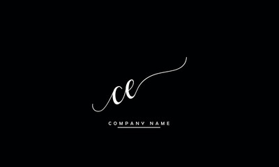 CE, EC, C, E Abstract Letters Logo Monogram