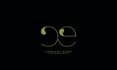 CE, EC, C, E Abstract Letters Logo Monogram