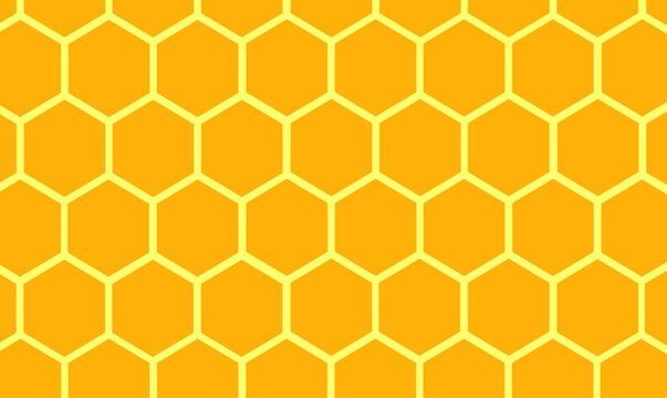 Orange background with honeycomb