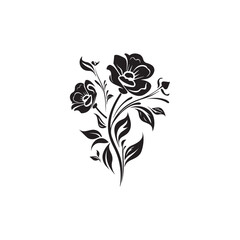 Beauty Flowers Vector icon design Template floral garden ornament.