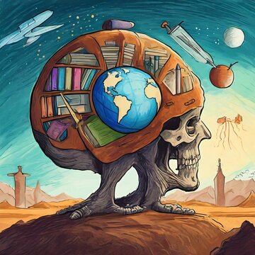 illustration of a globe with the earth © Nguyen