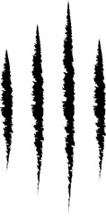 Animal Claw scratches icon vector