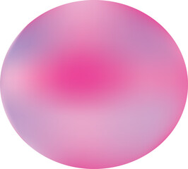 Pink sphere, gradient.