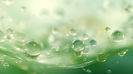 water drops on green leaf HD 8K wallpaper Stock Photographic Image 