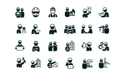 Engineers Icons vector design