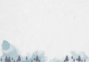 Rough textured asian(Korean) type of background, Hanji with watercolor decoration