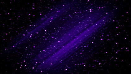 Blurred purple fire embers sparks on black background . Texture isolated overlays. Concept of particles, sparkles, flame and light.