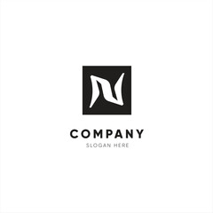 Letter n logo design template, company logo, n logo