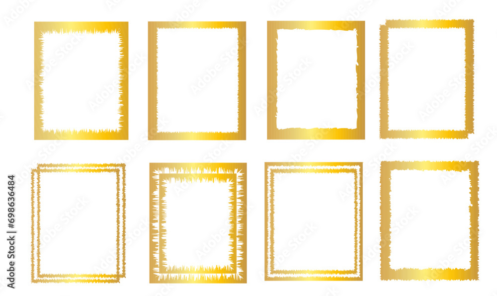 Aufkleber set of rectangular black boxes. vector black frames isolated on transparent background. set of inked