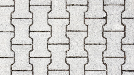 Modern pavement tile top view texture background