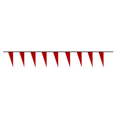 Fototapeta premium Red And White Hanging Ornament