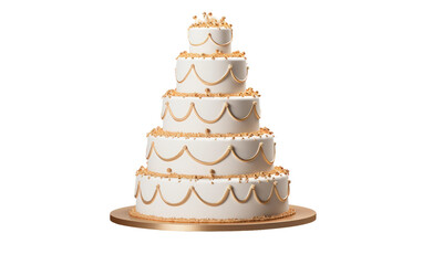 A Creative and Eye-Catching Cake Toppe On a White or Clear Surface PNG Transparent Background.