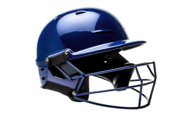 Cricket Helmet Featured On a White or Clear Surface PNG Transparent Background.