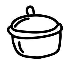 Cooking line icons. Boiling time, Frying pan and Kitchen utensils. Fork, spoon and knife line icons. Recipe book, chef hat and cutting board. Linear set. Quality line set. Vector