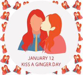 kiss a ginger day is celebrated every year on 12 January	
