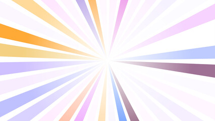 Retro background with rays or stripes in the center. Sunburst or sun burst retro background. Vector illustration
