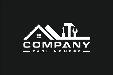 house roof workshop equipment logo