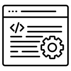 Web Development Icon Element For Design
