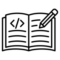 Code Documentation Icon Element For Design