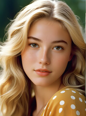 Sun-Kissed Radiance: A Moment of Innocence Generative AI