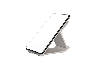 Foldable Phone Stand Showcasing Adjustable Design On a White or Clear Surface PNG Transparent Background.