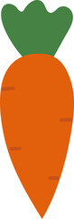 Carrot flat vector